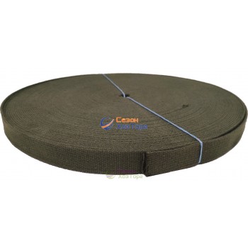 Лента хлопчатобумажная хаки 3см/50м 